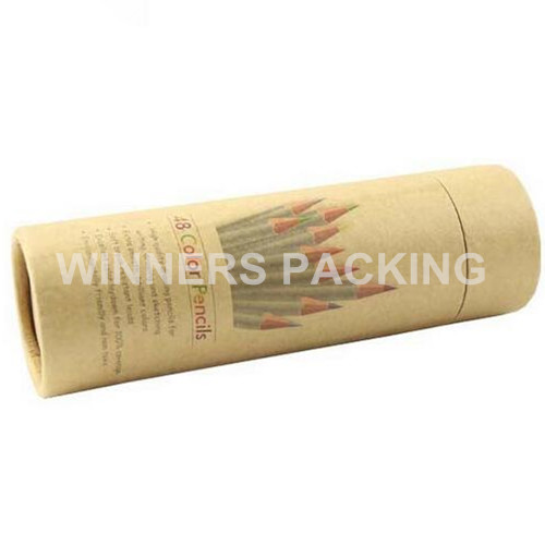 Front view of custom printed gift paper shipping tube