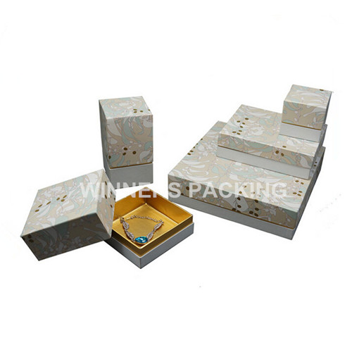 Affordable cardboard jewelry packaging box front view