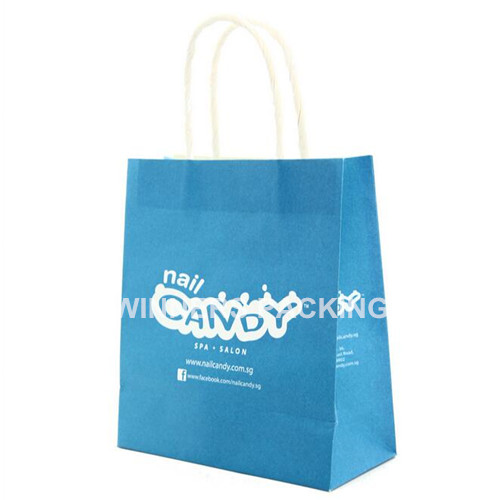 Recycled luxury kraft shopping paper bag