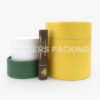 Front view of customized paper tubes for packaging