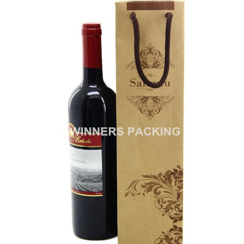 Bulk paper wine bottle gift bags ready for wholesale